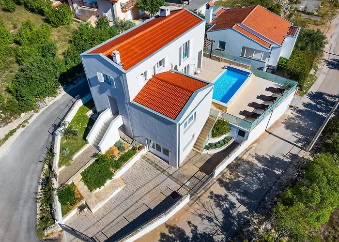 My Dalmatia - Sea View Anpero With Private Heated Pool And Sauna Nyaraló *