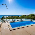 My Dalmatia - Sea View Anpero With Private Heated Pool And Sauna Maslenica
