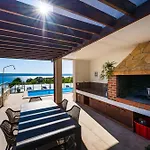 My Dalmatia - Sea View Anpero With Private Heated Pool And Sauna Maslenica