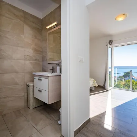 My Dalmatia - Sea View Anpero With Private Heated Pool And Sauna Maslenica