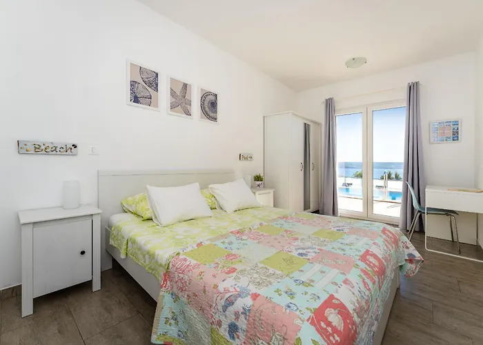 Tatil Evi My Dalmatia - Sea View Anpero With Private Heated Pool And Sauna Maslenica