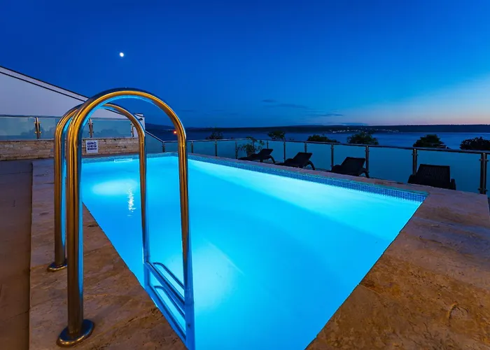 My Dalmatia - Sea View Anpero With Private Heated Pool And Sauna * Maslenica