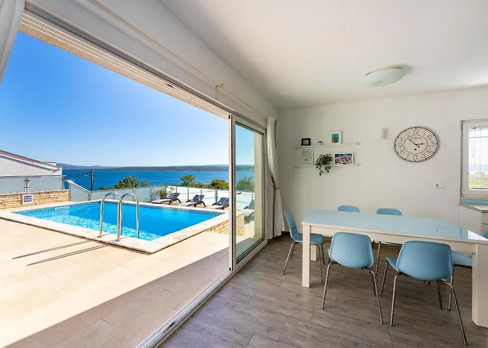 My Dalmatia - Sea View Anpero With Private Heated Pool And Sauna Vakantiehuis *