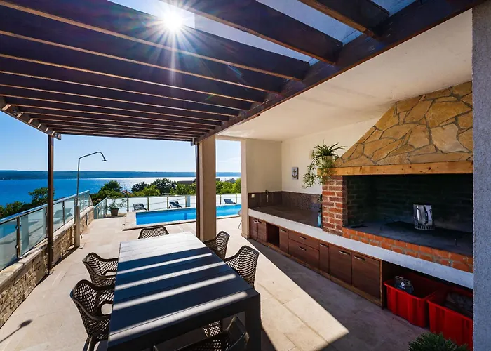 My Dalmatia - Sea View Anpero With Private Heated Pool And Sauna Maslenica