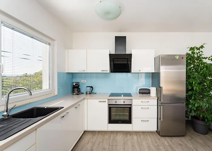 My Dalmatia - Sea View Anpero With Private Heated Pool And Sauna Tatil Evi Maslenica