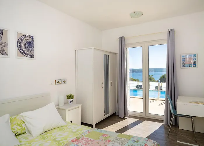 My Dalmatia - Sea View Anpero With Private Heated Pool And Sauna Maslenica