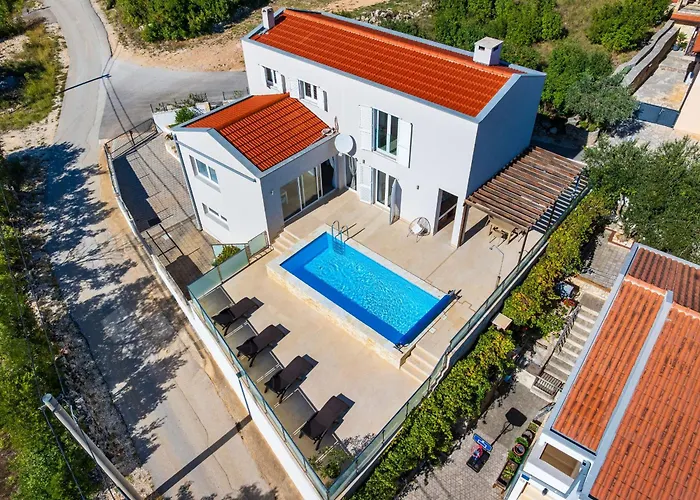 My Dalmatia - Sea View Anpero With Private Heated Pool And Sauna * Maslenica